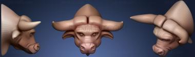 3D model Bull Head Trophy (STL)